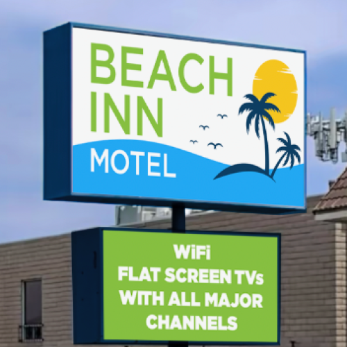 A motel sign for 